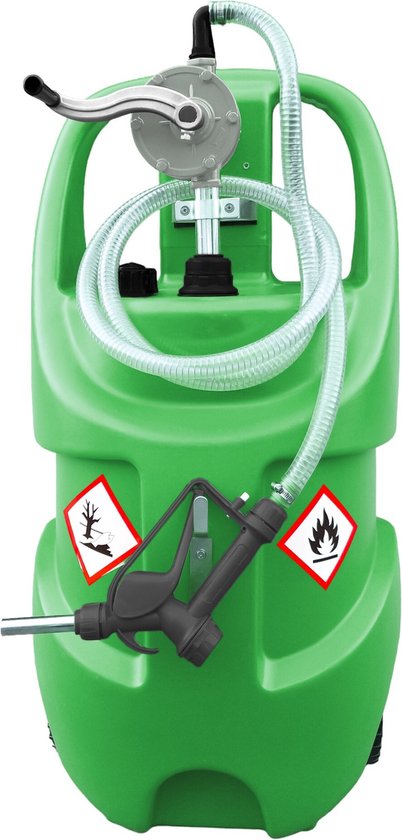 Tank benzine 75 l, manuele pomp + manueel pistool MW Tools TB75M | bol