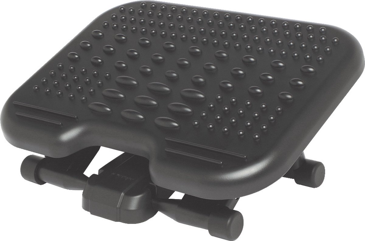 Kensington SoleMassage Verstelbare Voetensteun - Ergonomisch Ontwerp - Zwart