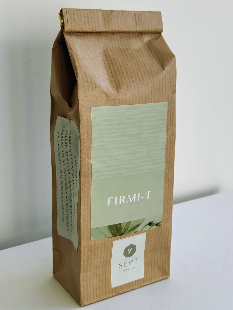 Sept Skin Tea Firmi-T (navulverpakking) -Witte thee -Bai Mu Dan -70 gram -Heermoes -Gynostemma onsterfelijkheidskruid - ondersteunt t welzijn van collageen als dit gestimuleerd moet worden , evenals energie en een gezonde en stevigere huid