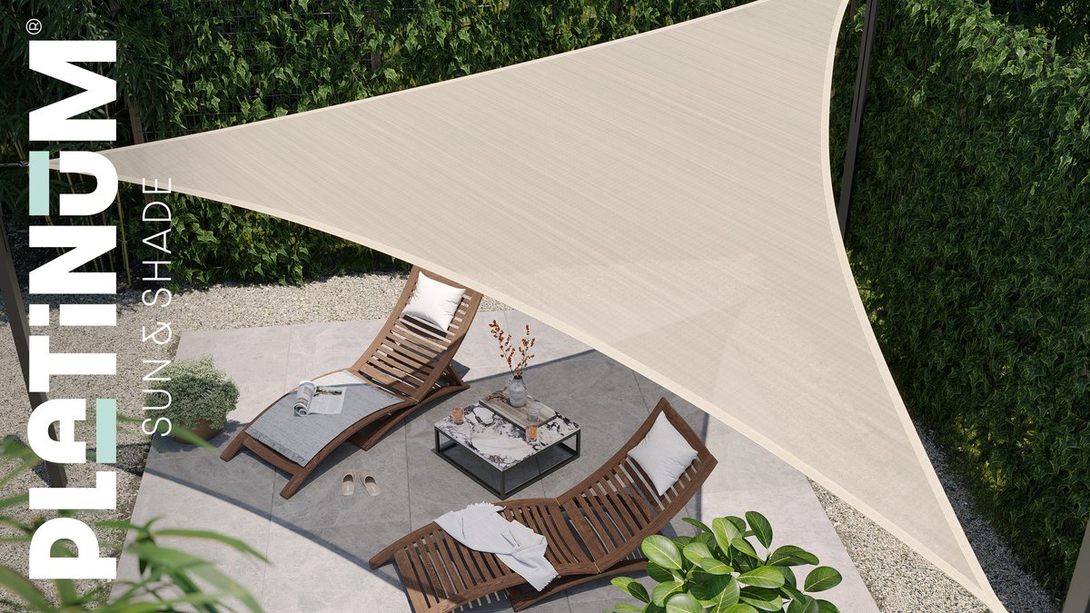 Platinum Sun & Shade Coolfit voile d'ombrage rectangulaire, 500x300cm, Noir