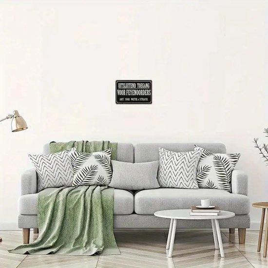 Décoration murale Feyenoord - Accès uniquement pour les commandes Feyenoord - Panneau de grotte en métal - Rotterdam