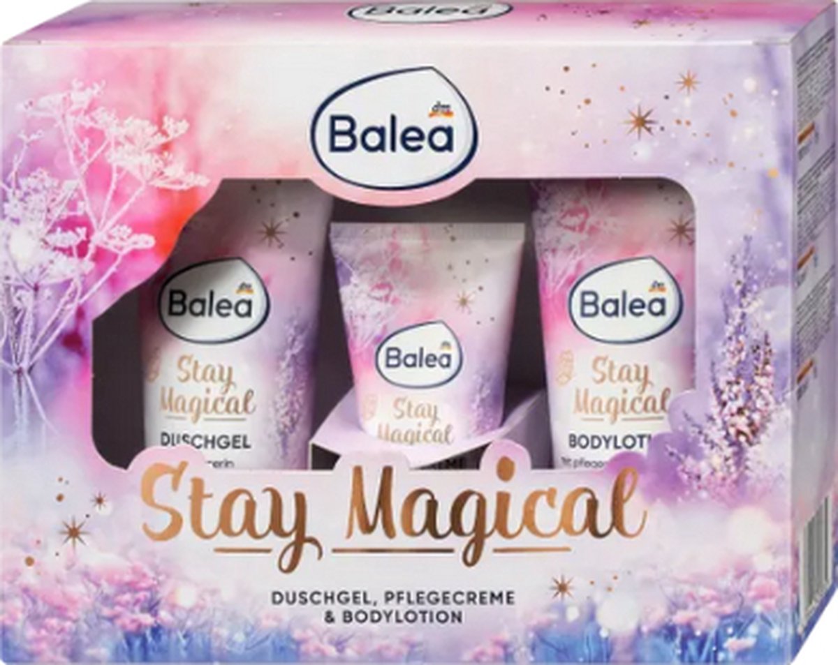Goedkoopste Kerst Geschenkset Stay Magical - Balea Beauty Kerst Geschenkset | 3-delig - Verzorgende crème - Douchegel - Bodylotion
