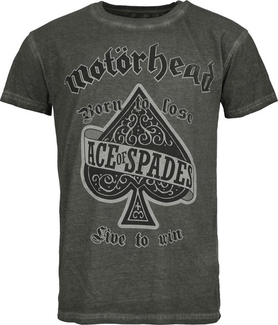Motörhead Ace Of Spades Heren T-shirt - antraciet - 3XL