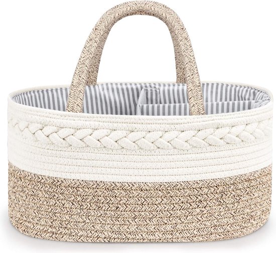 Yunioo Luiermandje - Commodemandje voor babykameraccessoires - Crème