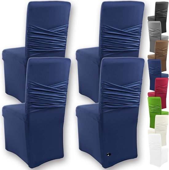 Housses de siège extensibles pour dossiers ronds et carrés - Ajustement bi-élastique avec label de qualité Oeko-Tex Standard 100