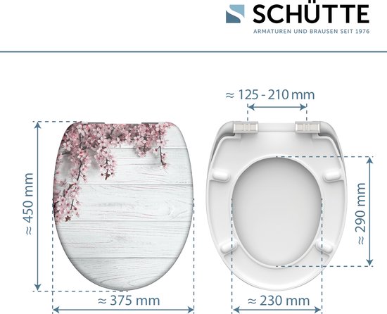Schütte Duroplast WC Sitz OLD WOOD, mit Absenkautomatik und