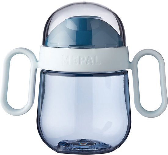 Mepal Mio antilekbeker – 200 ml – Makkelijk vast te houden – Kinderservies – Deep blue