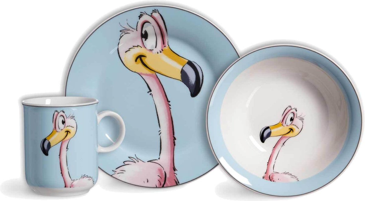 Goedkoopste Kindergeschirr Happy Zoo Set van 3