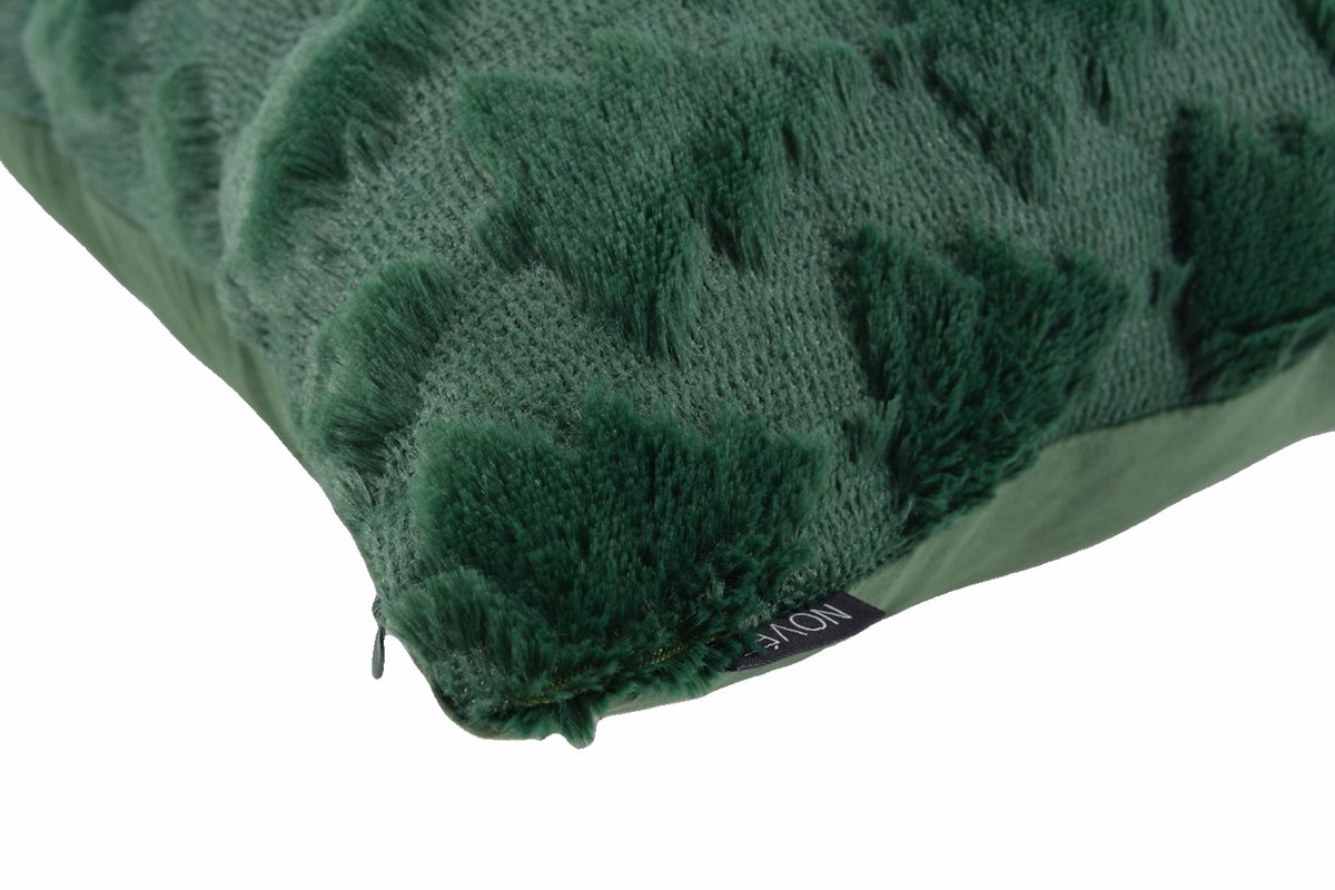 Kerst Furry XMAS Tree Groen Kussenhoes | 45 x 45 cm | Polyester – foto 2