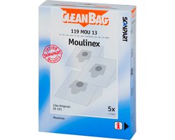 CleanBag stofzuigerzakken 5 stuks - Geschikt voor Moulinex Atmosphere - Inclusief 2 filters - Alternatief