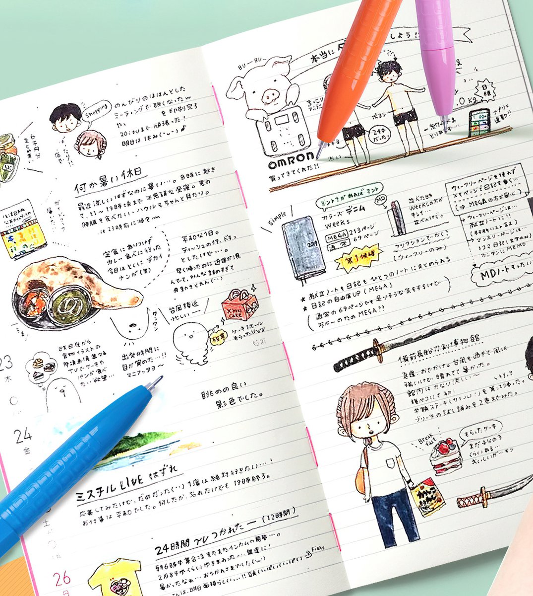 Ainy - Fineliners set van 13 kleur fineliner / viltstiften | fine liner manga / anime tekenen | bullet journal stiften | handlettering markers | Pigment liner | calligraphy pennen — afbeelding 3