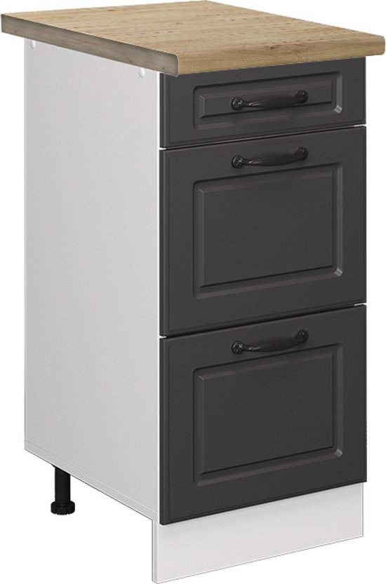 Vicco TV-meubel Novelli, Antraciet, 155 x 41 cm