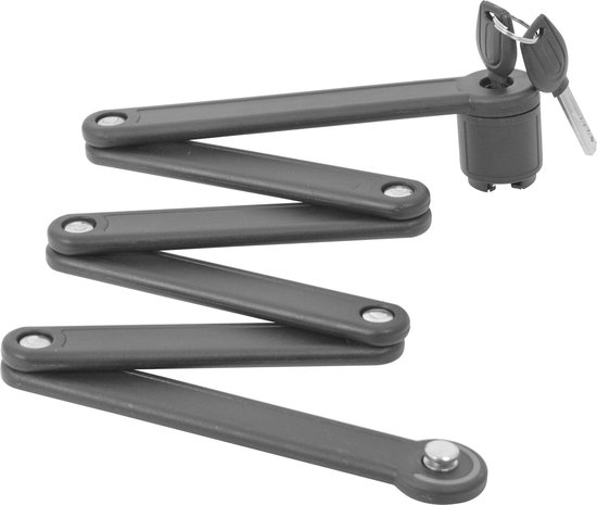 Dresco - Vouwslot - 85x5,5cm - Met houder - Zwart van Dresco — afbeelding 2