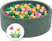 Printemps : vert clair/vert/jaune/rose poudré/rose clair