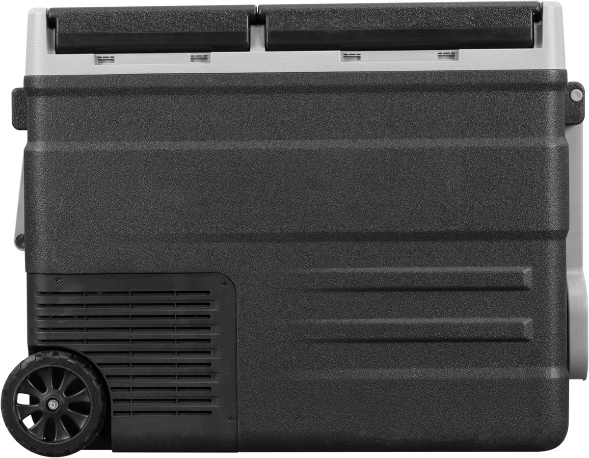 Steamy-E Dual Zone Roller Elektrische Compressor Koelbox Op Wielen - Dual Zone - 49 liter - 12V en 230V - voor auto en camping - Zwart – foto 4