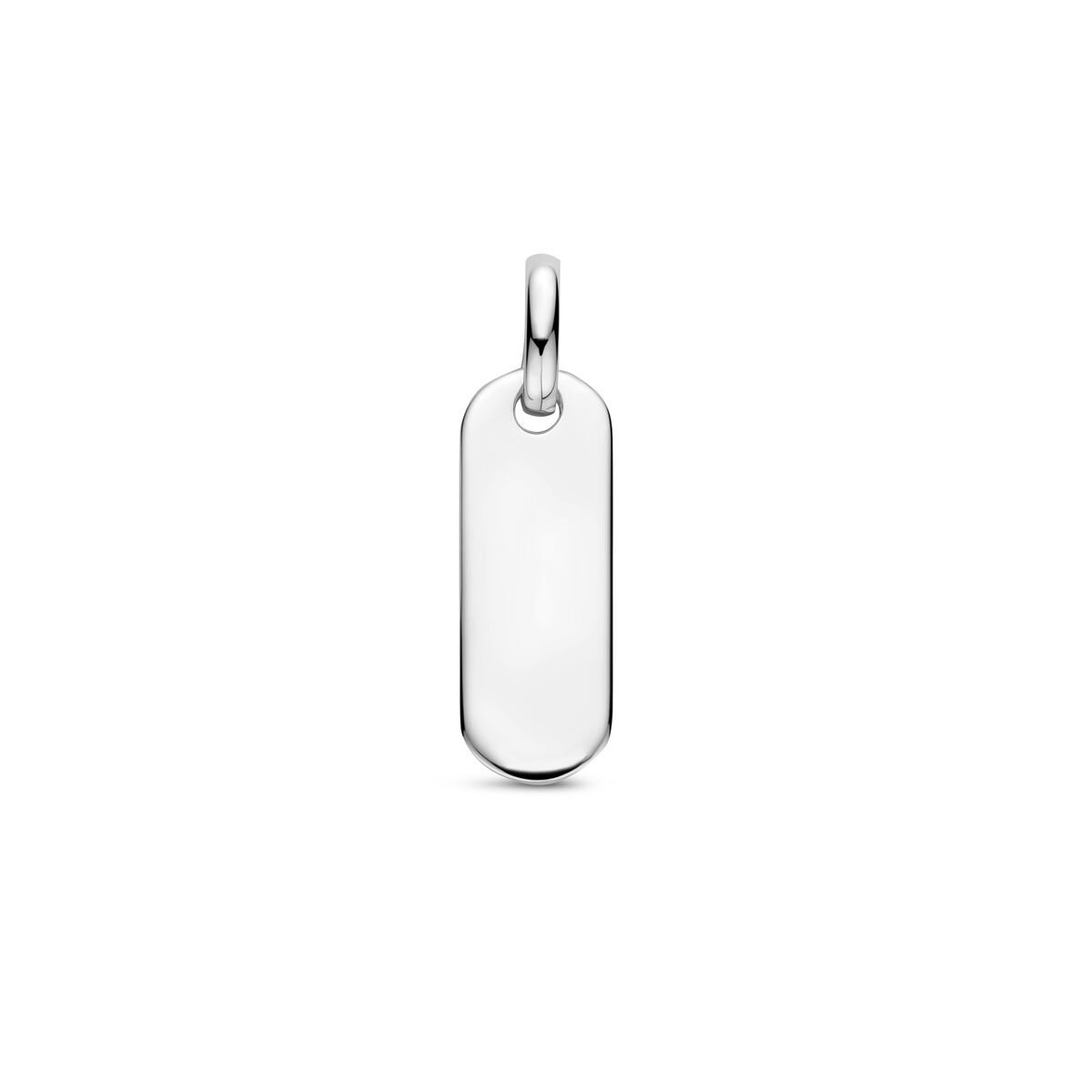 zilver gerhodineerd graveerhanger 19 mm 1340407