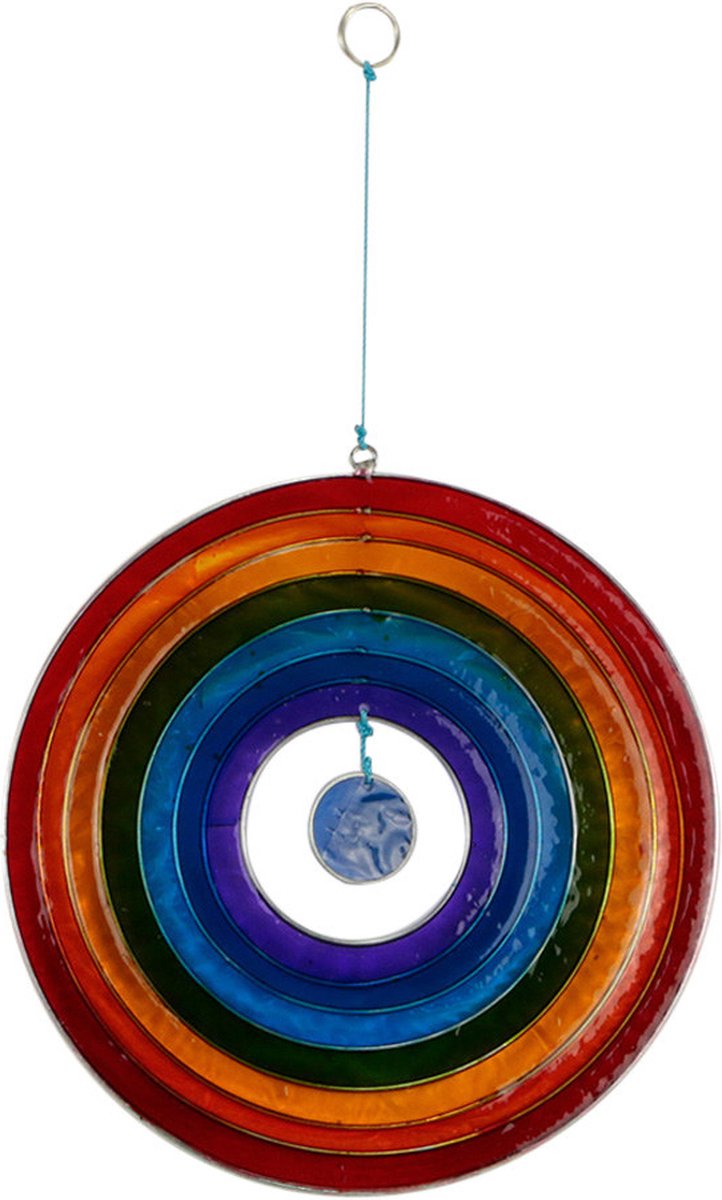 Mobiel resin cirkel regenboog