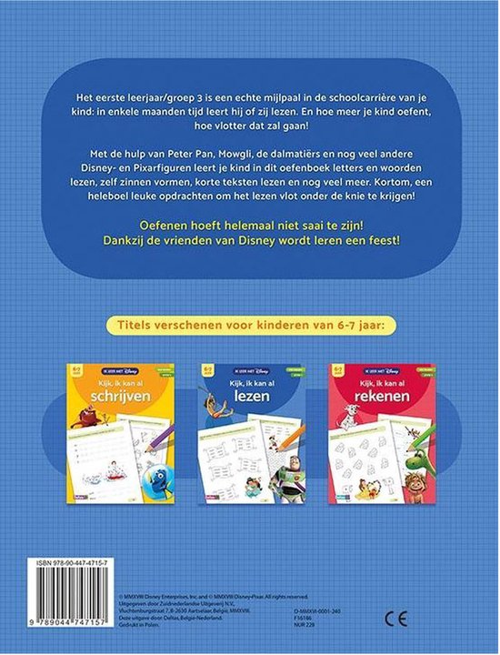 Ik leer met Disney - Kijk, ik kan al lezen (6-7 j.)