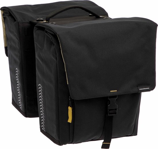 Dubbele Fietstas City - Zwart - 35 Liter - Tarpaulin - 100
