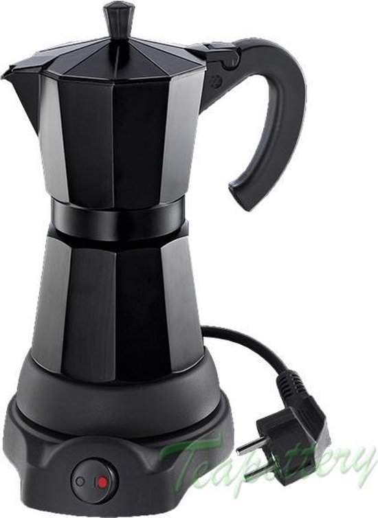 Elektrische espresso maker / percolator cilio 480 Watt - Zwart | bol.com