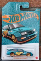 Hot Wheels HVX04 '87 Ford Sierra Cosworth Pearl and Chrome green speelgoedvoertuig