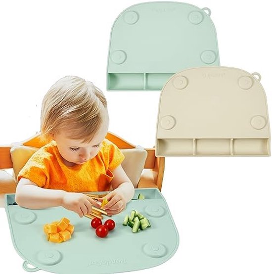 Hoshisea Keramiek 3 Compartiment Plaat, keramiek Dinerborden, Keramisch Verdeeld Dinerbord, voor Picknickdiners voor Volwassenen En Kinderen, Magnetron En Vaatwasmachinebestendig(Roze Dinosaurus