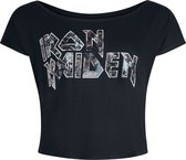 Iron Maiden Logo Dames T-shirt - zwart - M