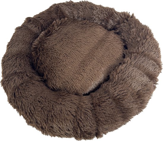 Sazzz panier pour chien moelleux marron 65x65x15 cm