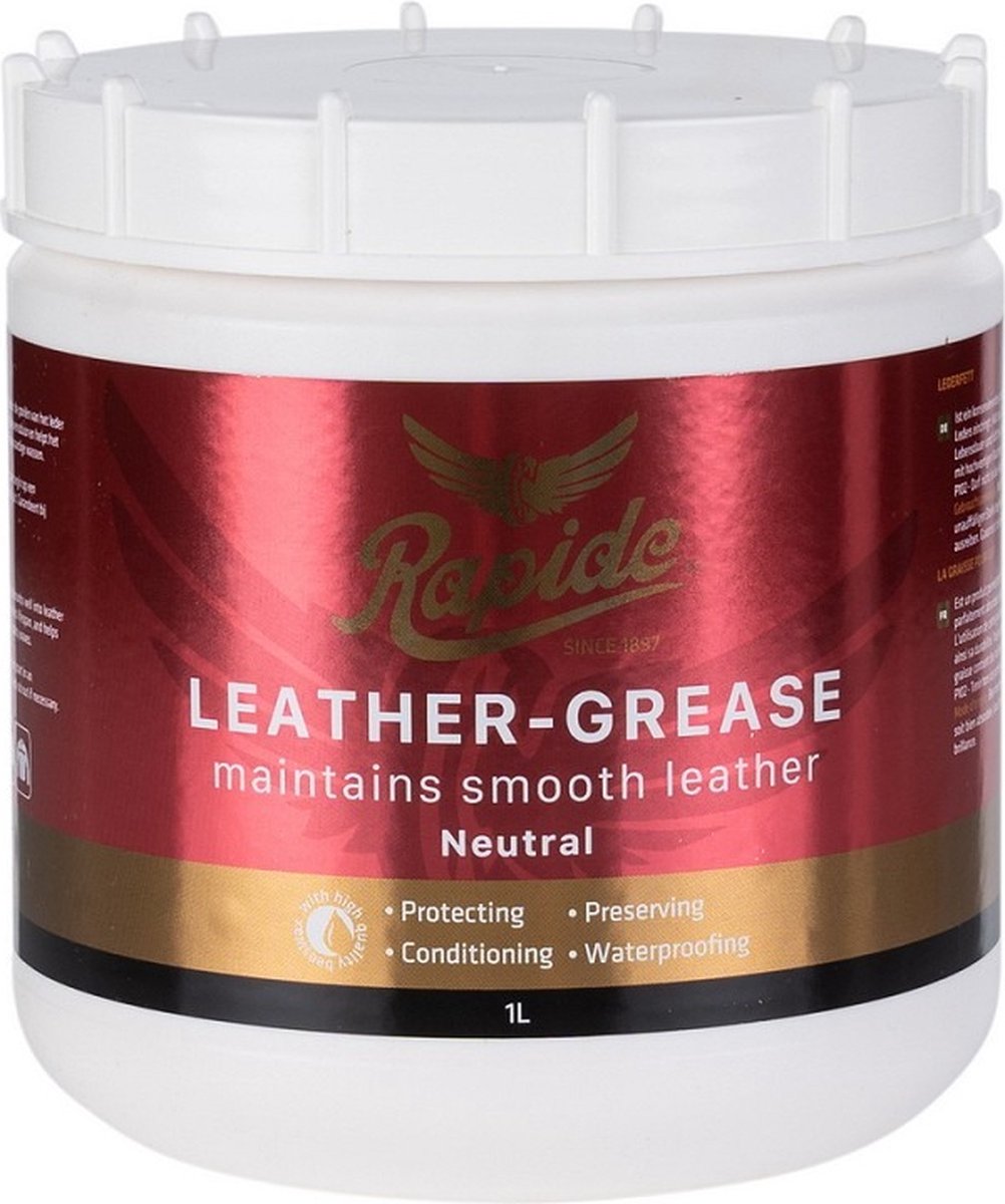 Rapide Ledervet - Box Shoepolish 1 Ltr. - Neutraal