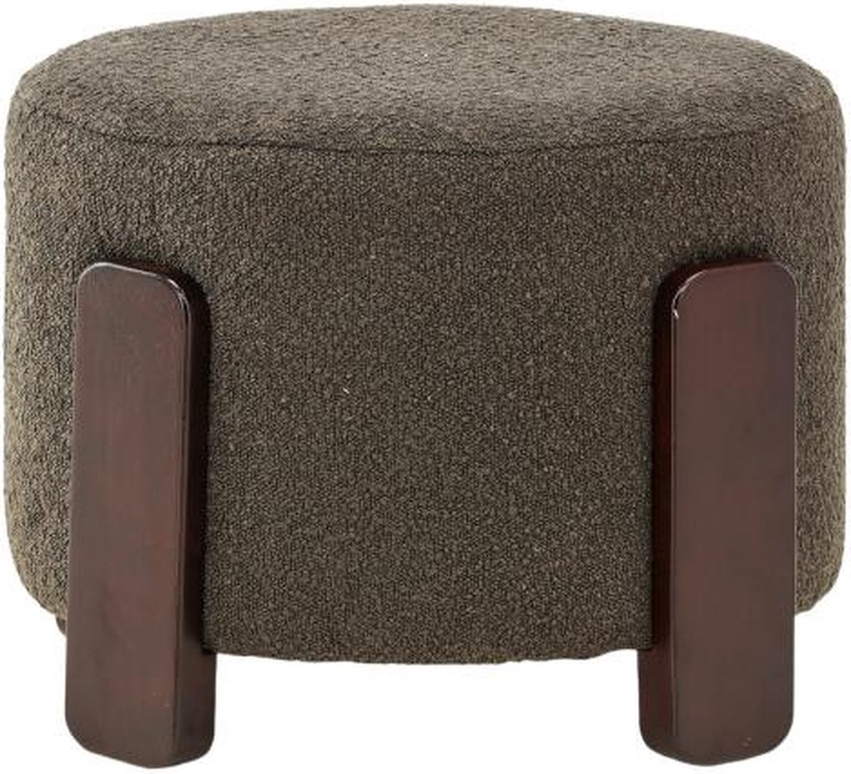 Svea - Nova hocker - boucle - donkergrijs