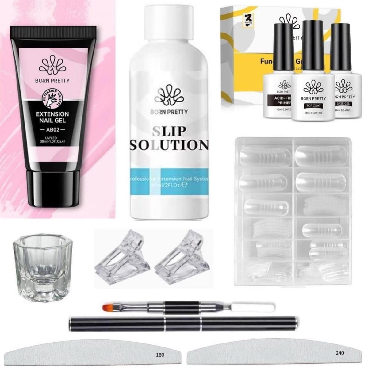 Goedkoopste Born Pretty - Polygel - Polygel nagels - Polygel Nagels Starterpakket - Polygel kit - Polygel kleuren - Polygel producten - Polygel set - Acrygel - Polygel clear - Polygel roze - Polygel nude - Polygel wit - Polygel tube - Polygel Starters Kit