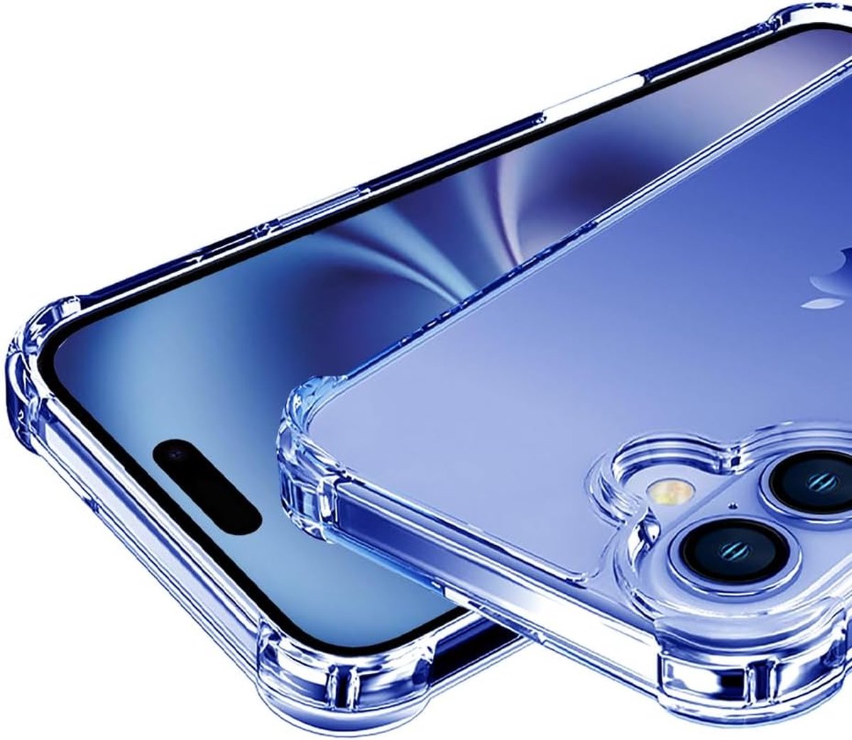 Bumper Hoesje voor iPhone 16 (6,1-inch) - TPU en Harde PC Achterkant