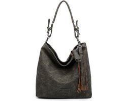 Fritzi aus Preußen Schoudertas Jakx Lipstick02 Hobo Bag Deep Jungle Groene