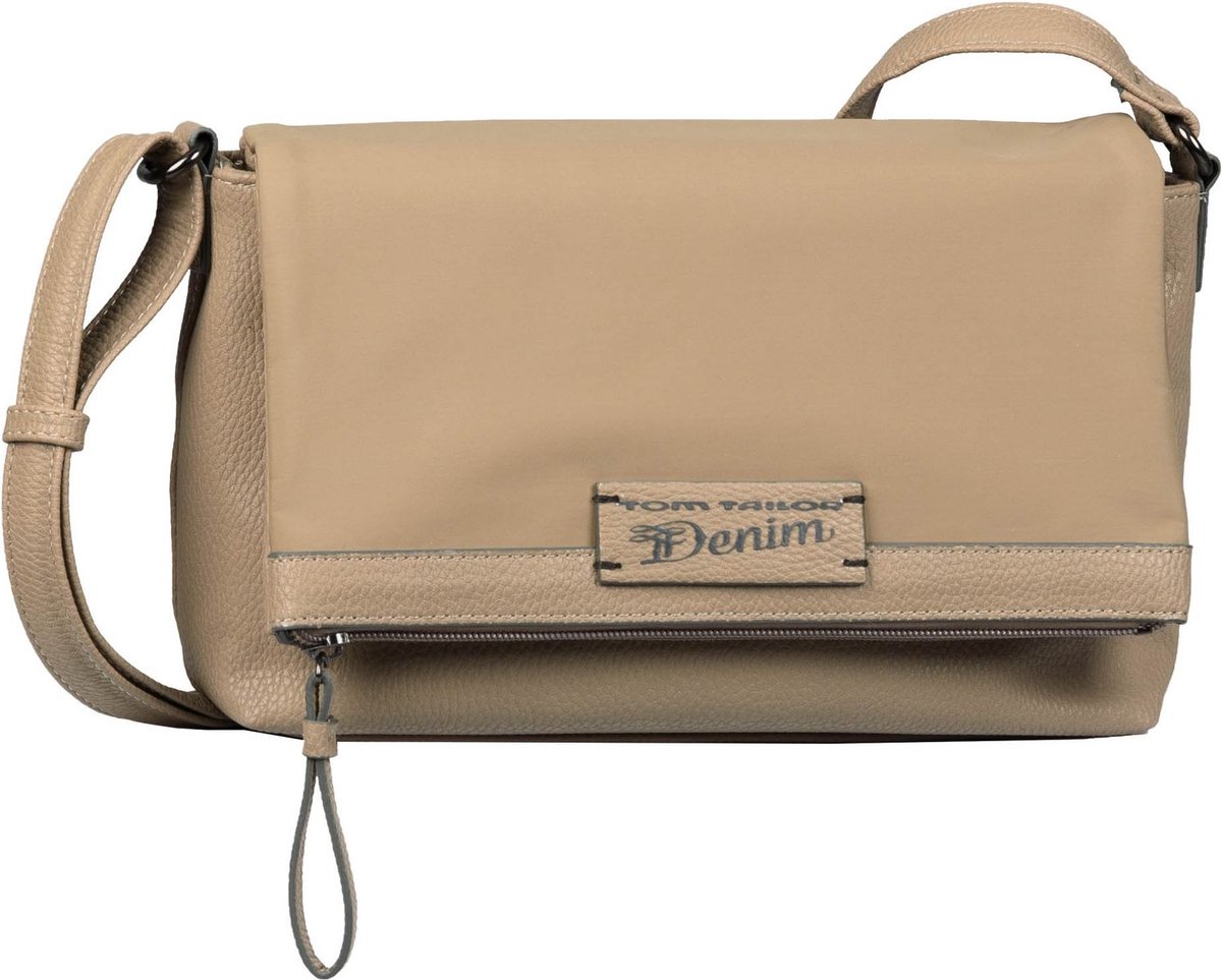 TOM TAILOR Schoudertas Cala Flapbag Beige