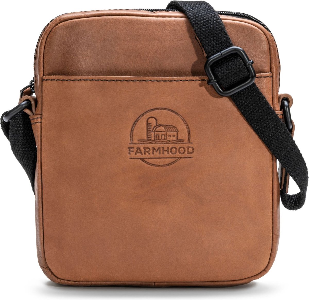 Farmhood Schoudertas Nashville Crossbody Bag Mid Brown Bruine