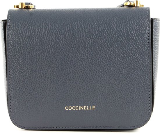 COCCINELLE Cuir Sac à épaule bandoulière Sac à épaule Fedra Crossbody Bag Ash Grey Gris