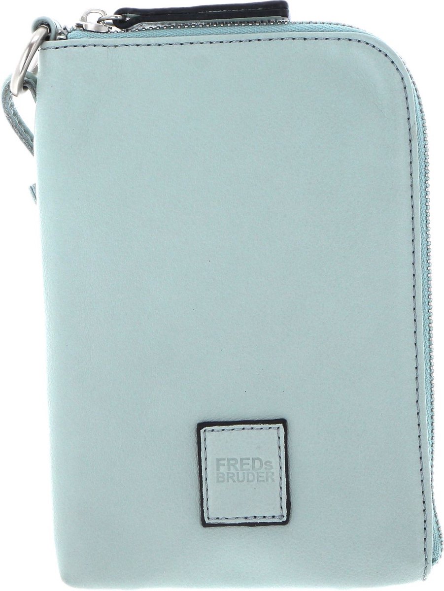 FREDsBRUDER Leren Telefoontasje Schoudertas FB Mobile Bag Sky Blue Lichtblauw