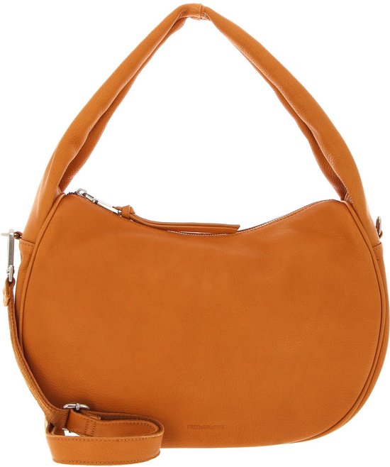 FREDsBRUDER Cuir Sac à épaule Bobonia Hobo Bag Melon Orange