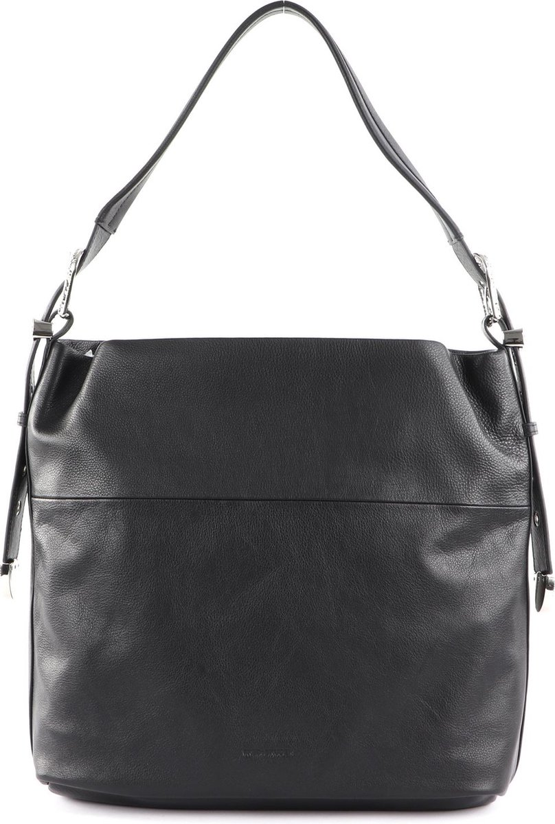 FREDsBRUDER Leren Schoudertas Kesey Shoulderbag Black Zwart