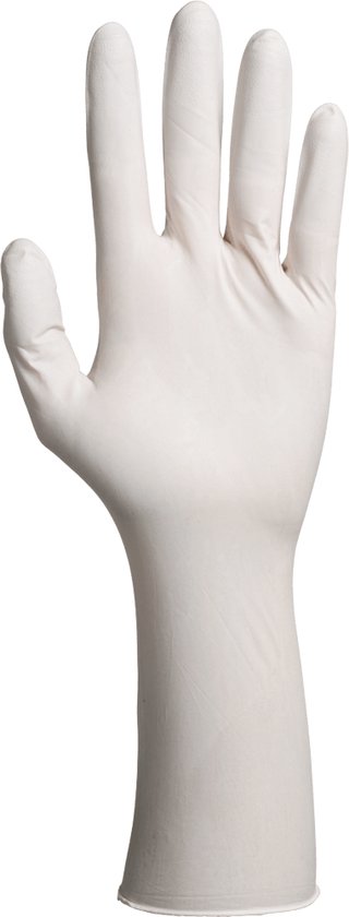 SIR SAFETY NITRIL KLEEN GLOVE Gants jetables, Wit - EN ISO 374-1 Type B JKLPT - EN ISO 374-5 Virus - Emballés sous vide - Intérieur chloré