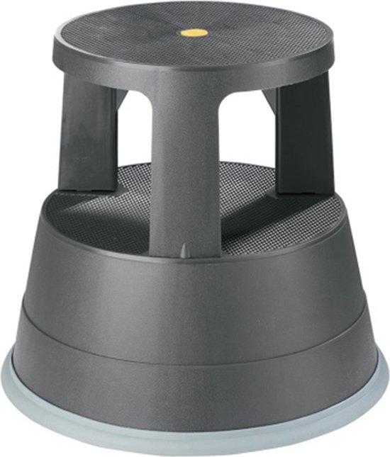 Brasq Opstapkrukje Premium Blauw - Draagvermogen 150 Kg - Opstapkruk - Olifantenvoet - Kantoorkruk