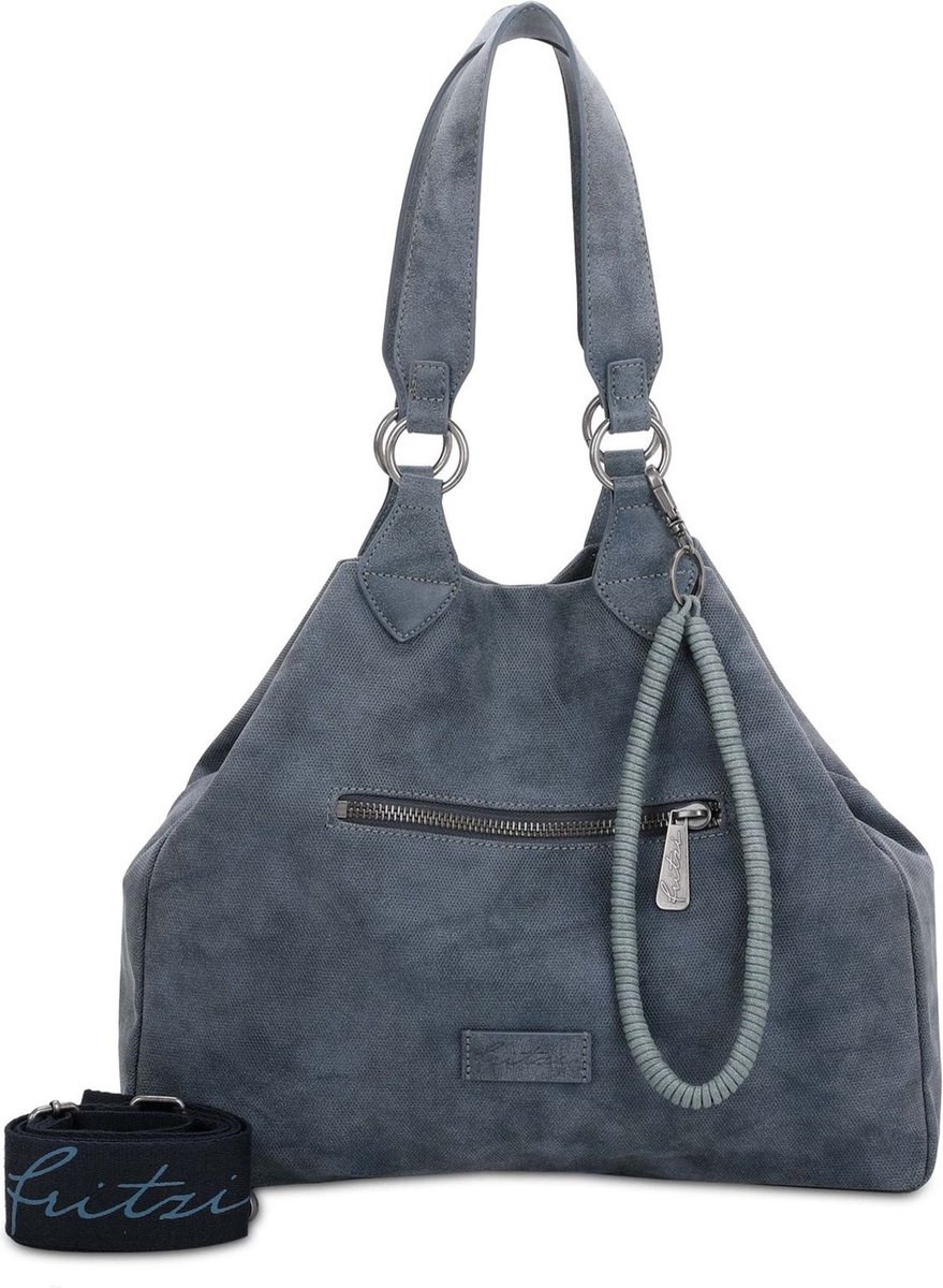 Fritzi aus Preußen Schoudertas Rub Iggi01 Shoulder Bag Denim Donkerblauw