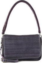 FREDsBRUDER Leren Schoudertas Enna Flap Crossbag Violet Paars