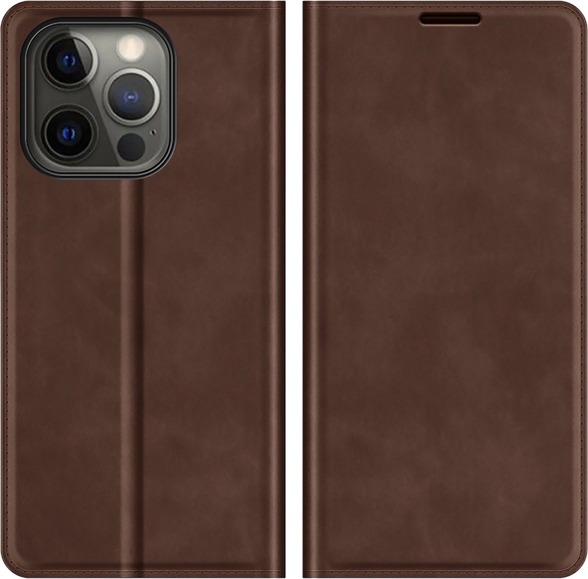 Cazy hoesje geschikt voor iPhone 13 Pro- Bruin