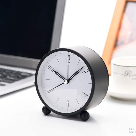 Réveil Numérique Analogique pour Enfants, 7.6 cm Blanc Reveil Educatif Silencieux Jour Nuit sans Tic-Tac d'apprentissage Silencieux Horloge Dessin Animé Chevet pour la Rentrée Scolaire à Piles