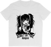 T Shirt Gothic Anime Meisje 2 - Wit - Maat 2XL