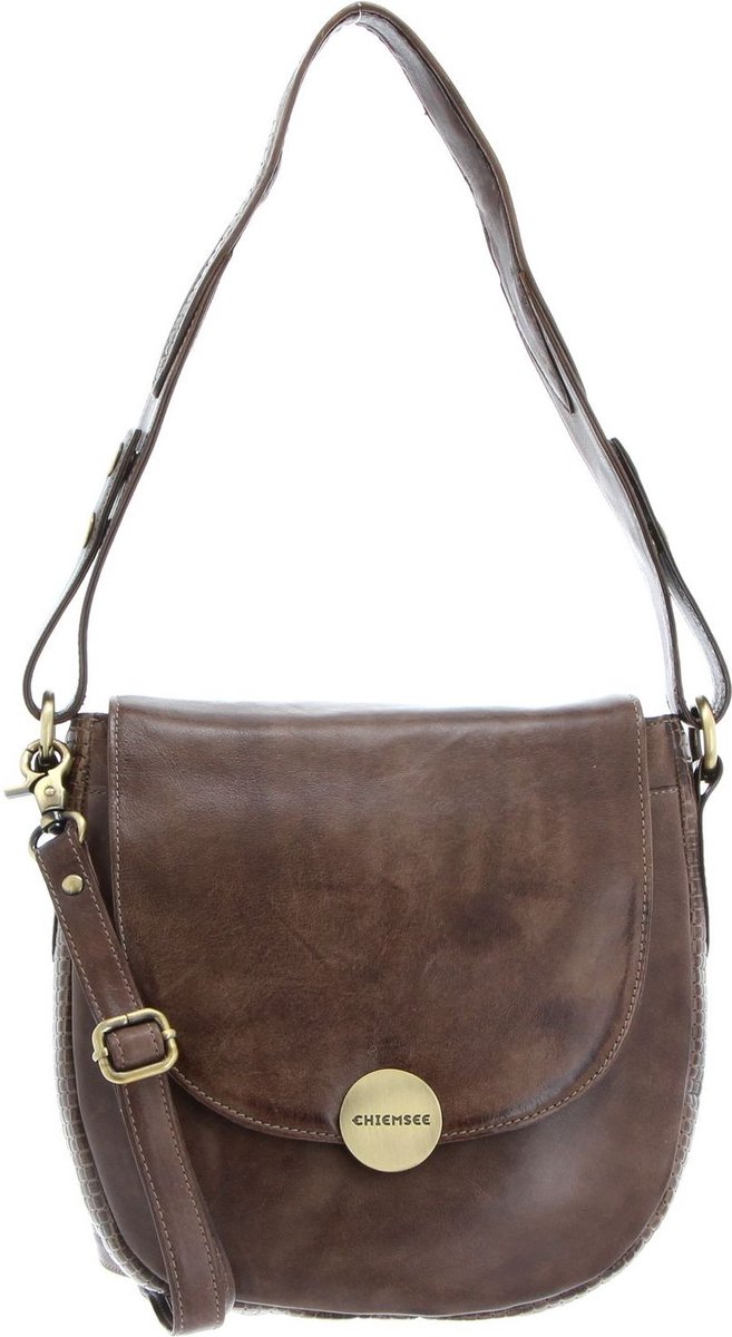 CHIEMSEE Leren Schoudertas Brisbane Shoulderbag Brown Bruine