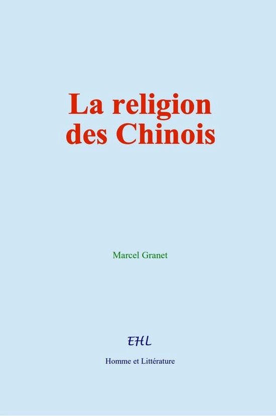 La religion des Chinois - cover
