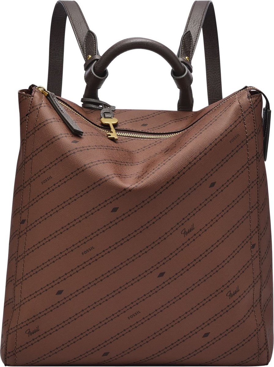 FOSSIL Vrije tijd rugzak Rugzak Parker Backpack Brown / Black Bruine