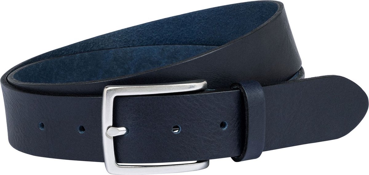 ROECKL Leren Riem Leon Belt W110 Classic Navy Donkerblauw